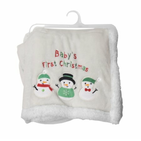 Baby's First Christmas Blanket - Picture 1 of 1